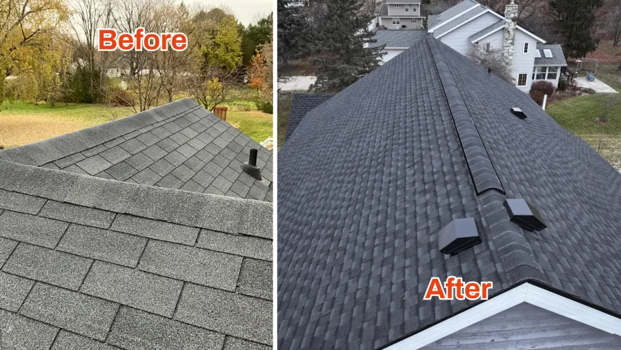 Roof replacement project by 3 Brothers Construction