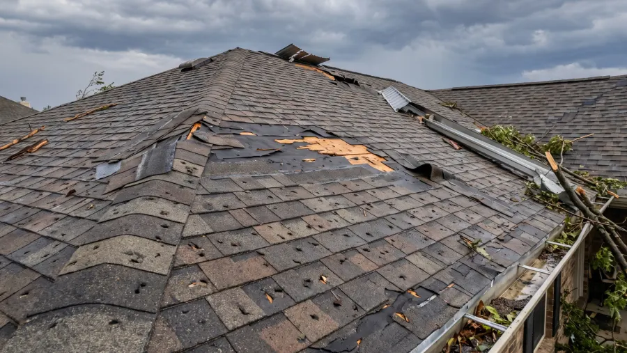 Storm damage roof repair project by 3 Brothers Construction