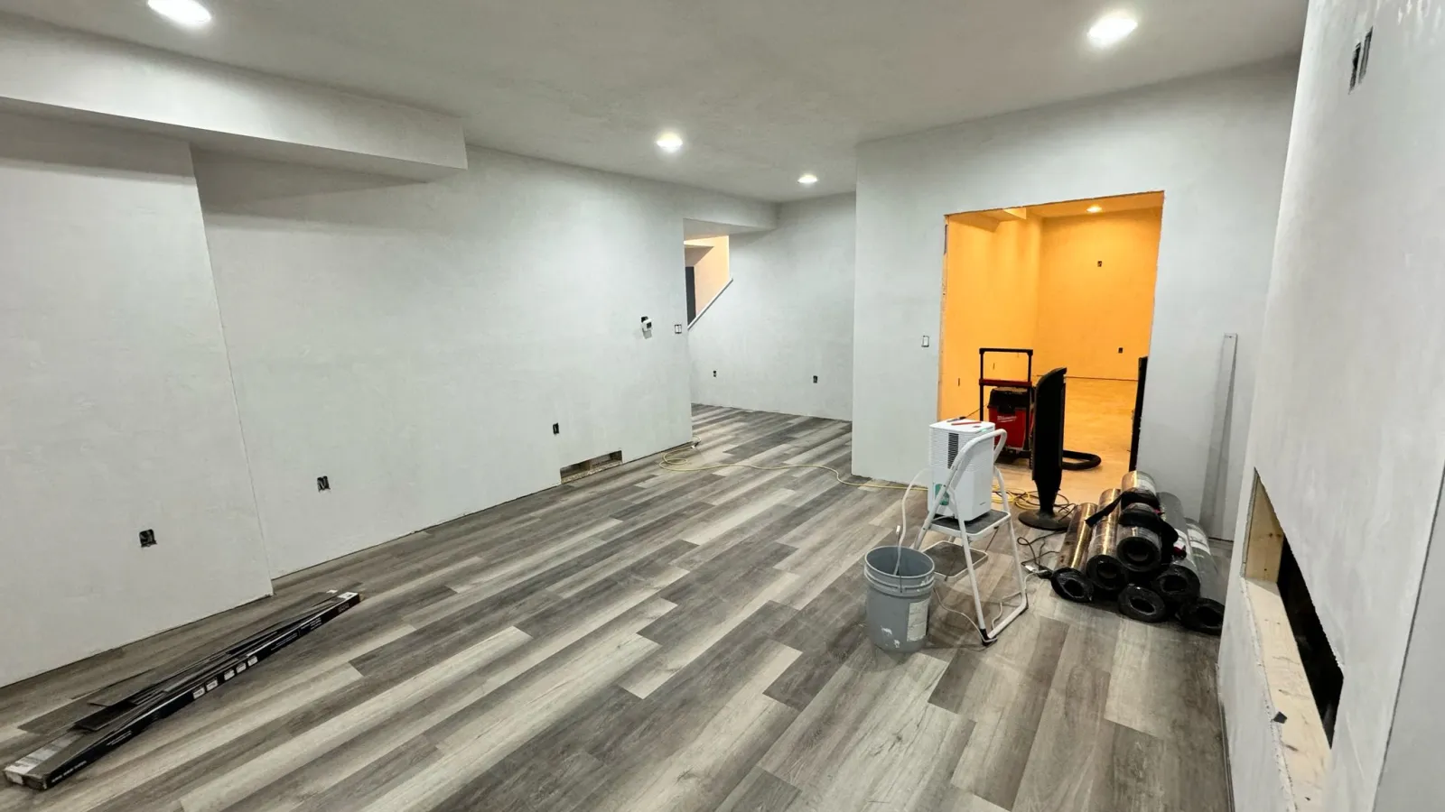 Basement finishing project by 3 Brothers Construction