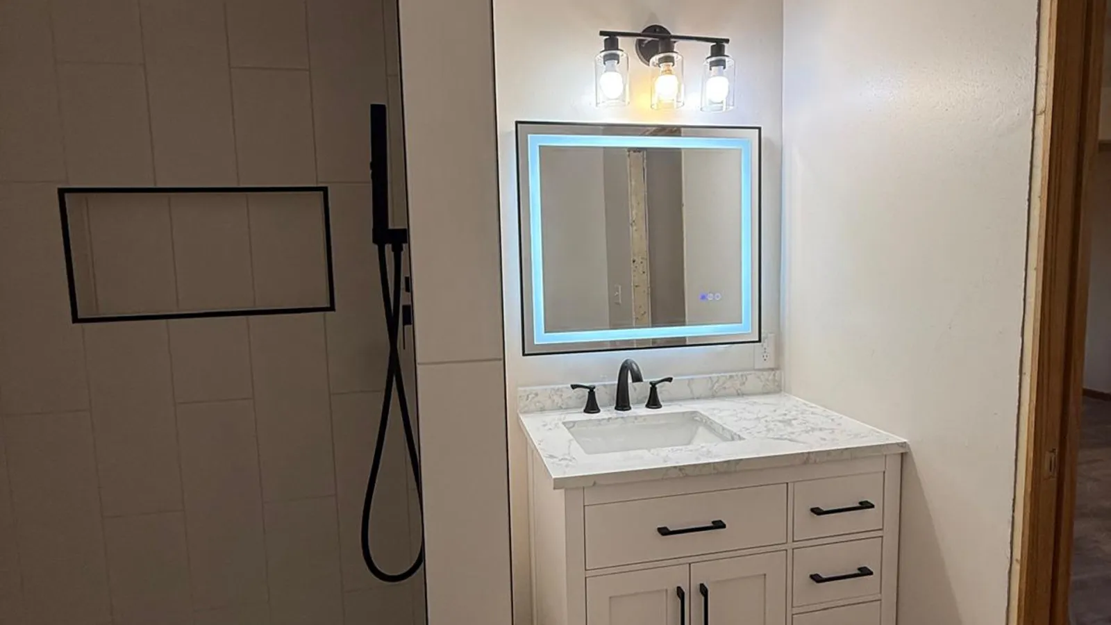 Bathroom remodeling project by 3 Brothers Construction