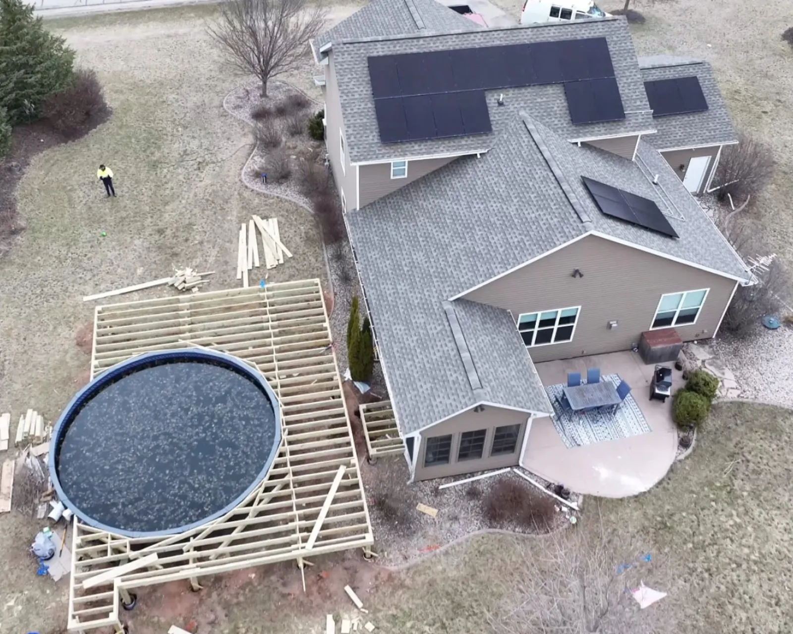 3D design render of a deck project by 3 Brothers Construction