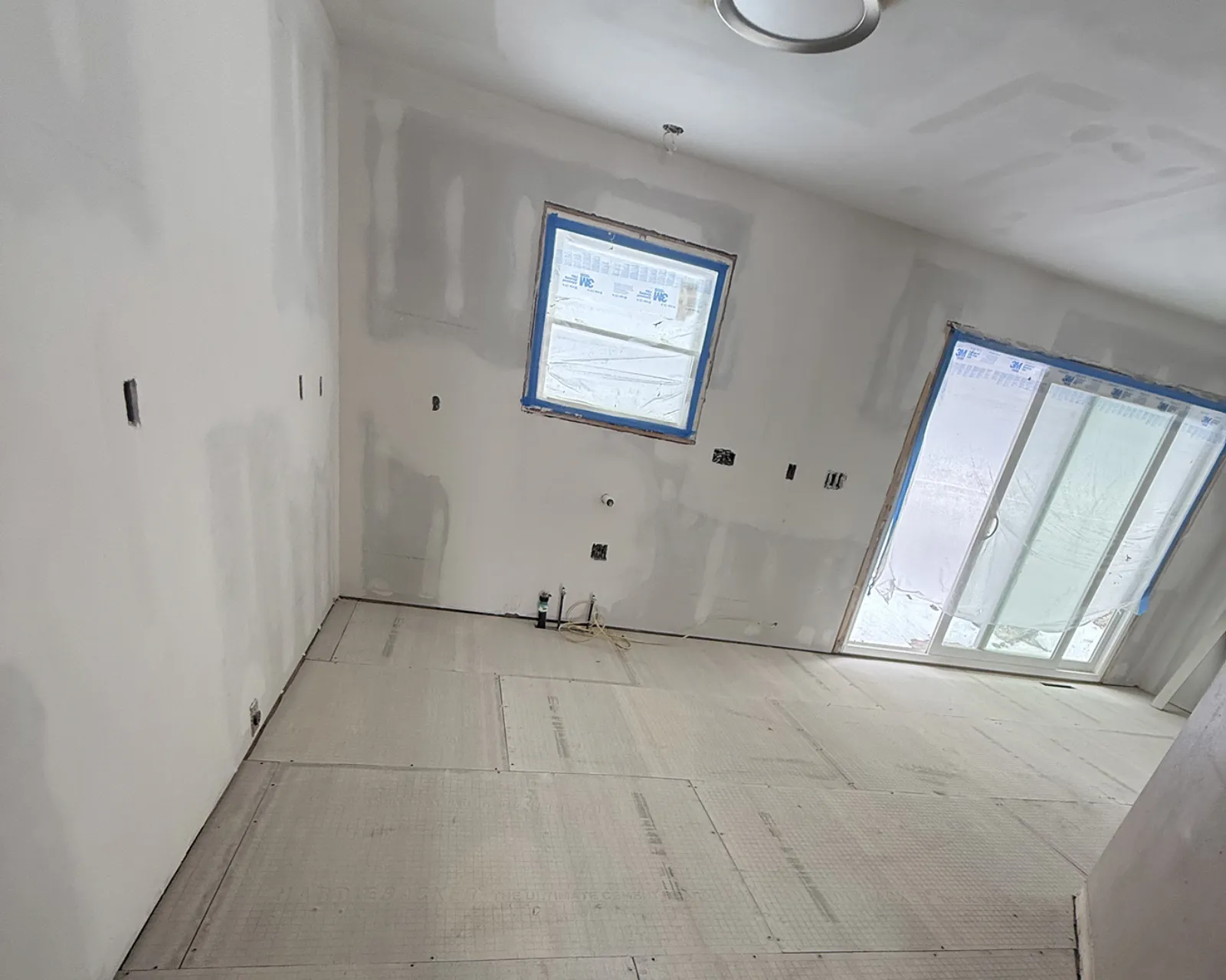 After: finished, painted drywall by 3 Brothers Construction