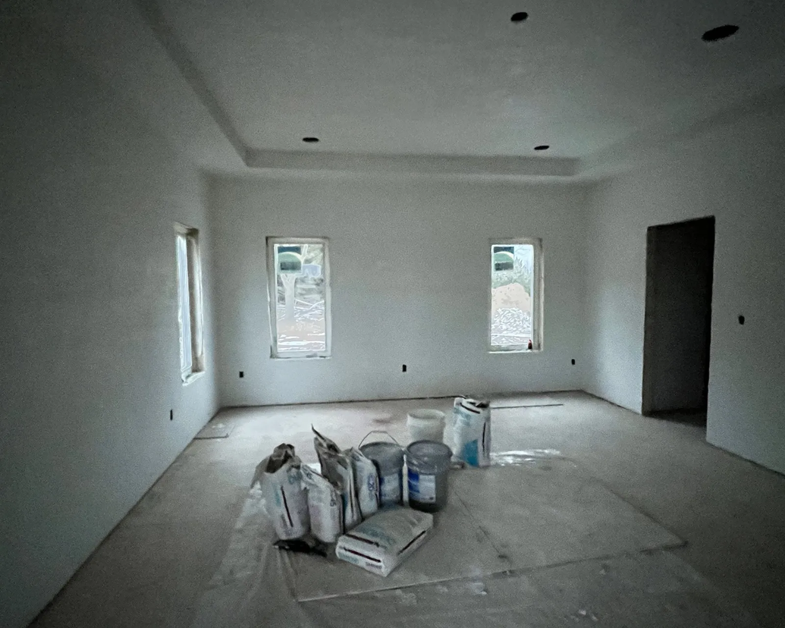 After: finished, painted drywall by 3 Brothers Construction