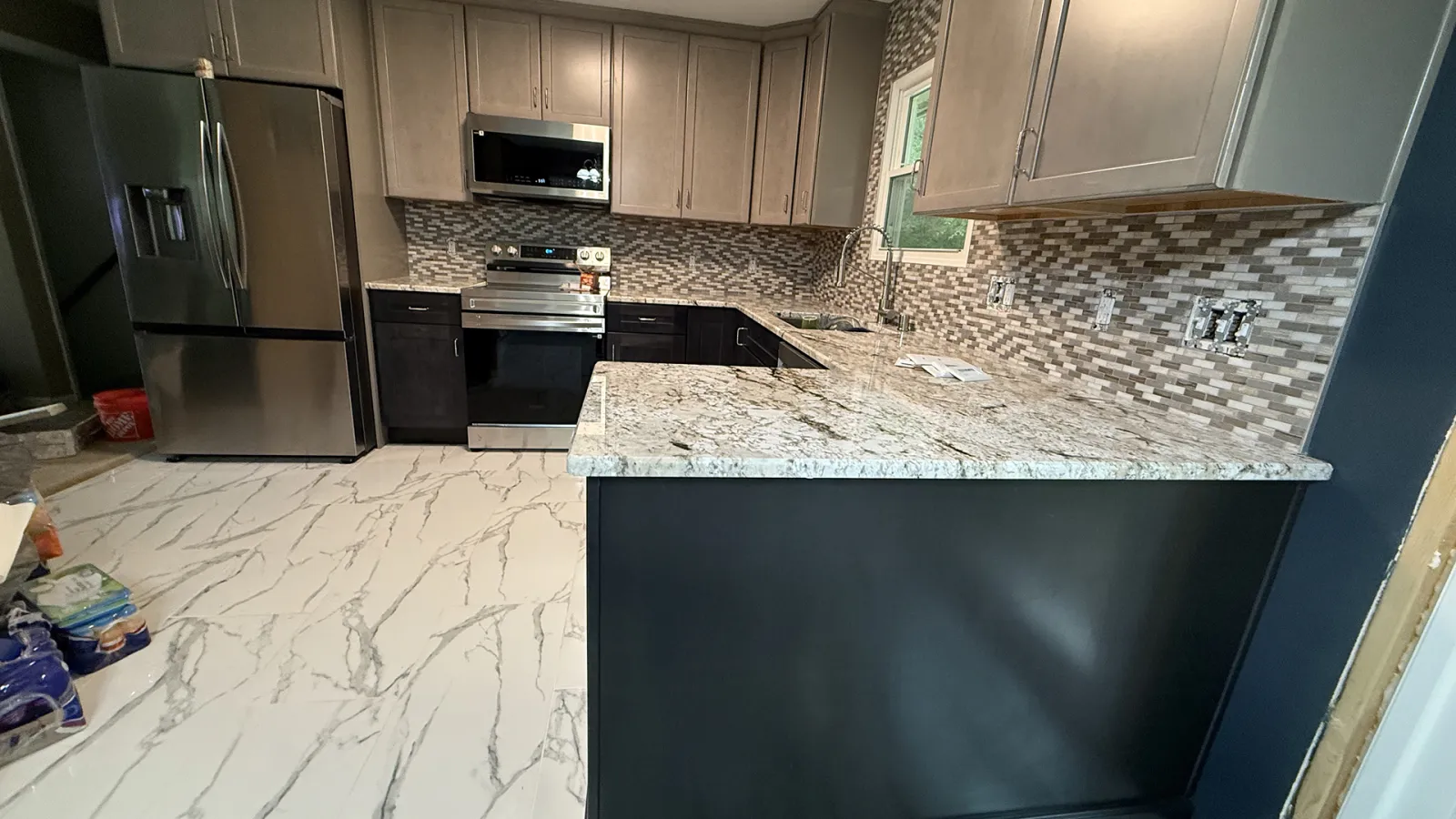 Kitchen remodeling project by 3 Brothers Construction