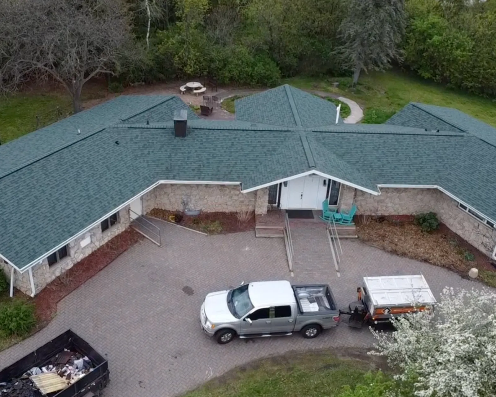 After: new architectural shingle roof installed by 3 Brothers Construction