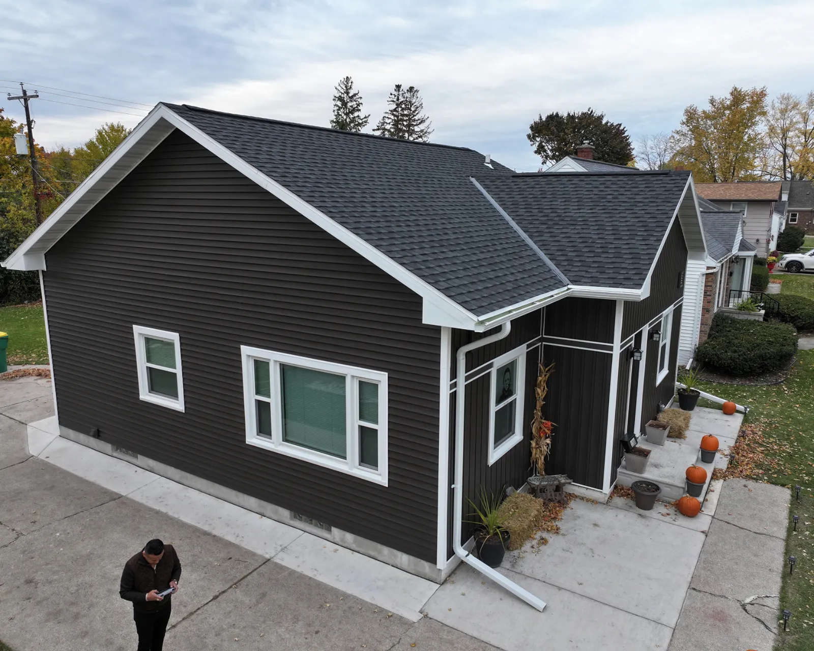 After: new architectural shingle roof installed by 3 Brothers Construction