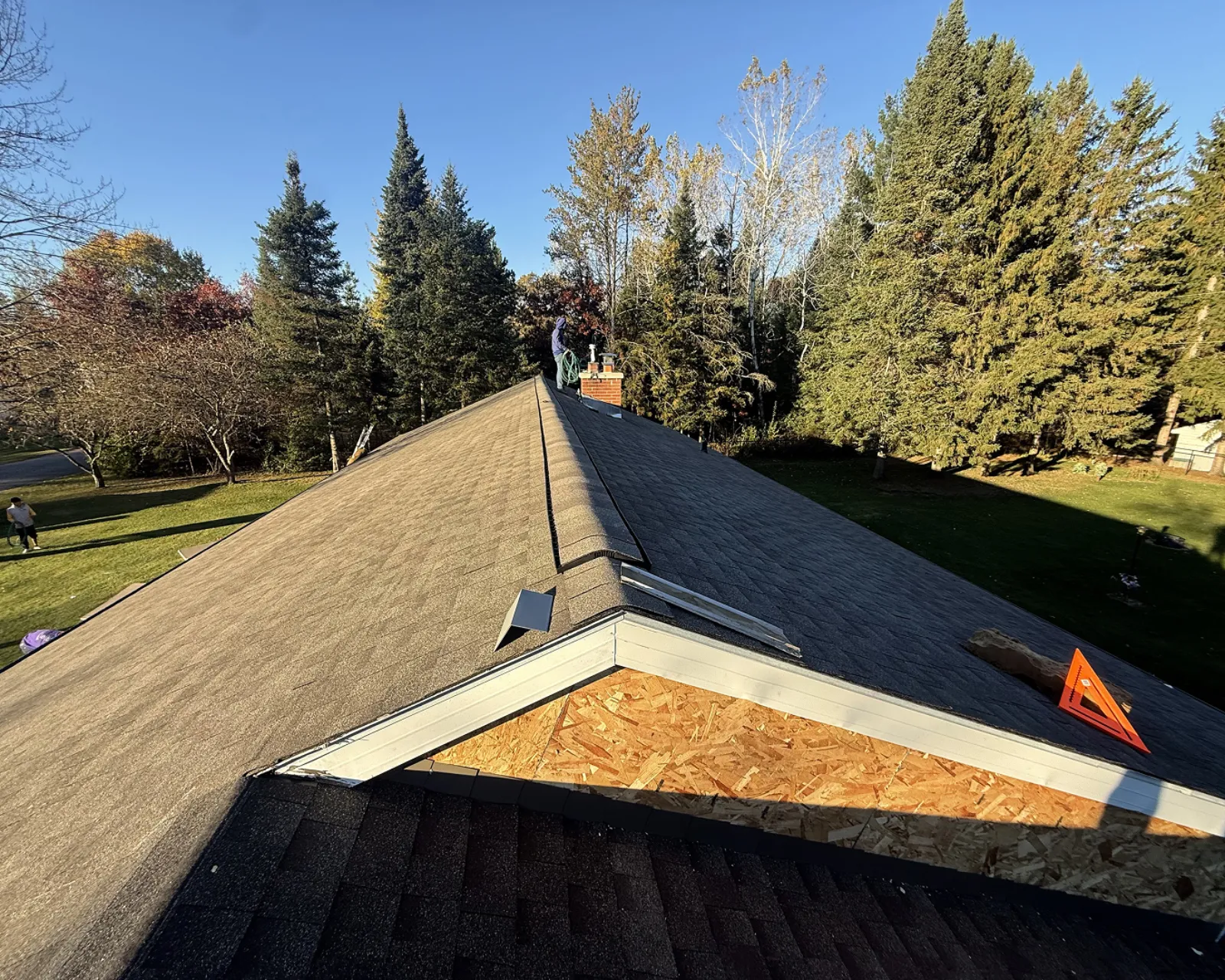After: new architectural shingle roof installed by 3 Brothers Construction